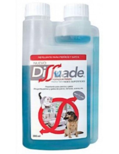 DISSUADE CONCENTRADO 300 ML REPELENTE PARA GRANDES SUPERFICIES, PERROS Y GATOS