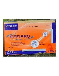 EFFIPRO PERROS 2-10 KG 24 PIP 