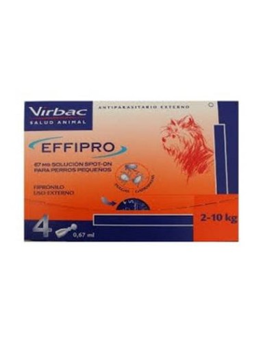 Effipro perros 2-10 Kg. 4 pip. 