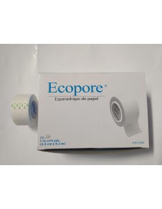 ESPARADRAPO DE PAPEL 9.2M x 2.5CM 1UD Ecopore