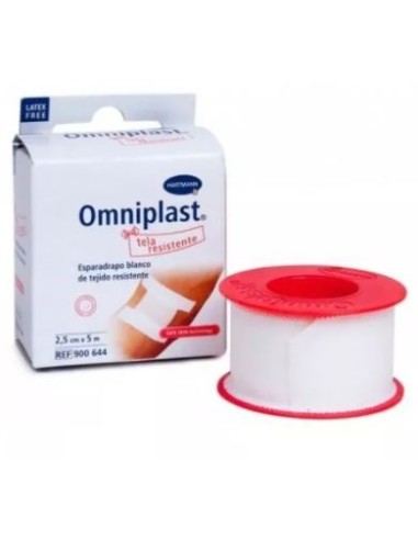 ESPARADRAPO TELA 2,5CMX5M OMNIPLAST 1UDCOLOR...