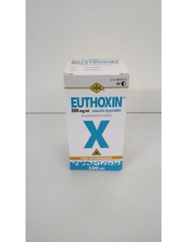 EUTHOXIN 500 MG/ML SOLUCIÓN INYECTABLE 100 ML 