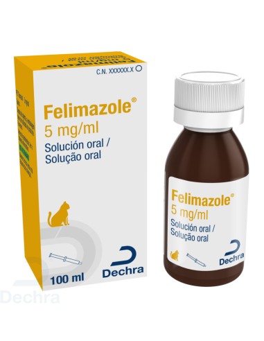 FELIMAZOLE SOLUCION ORAL 5 MG/ML 100 ML 