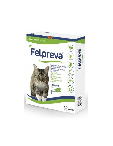 FELPREVA >5 - 8 Kg 2 PIP. Gatos grandes