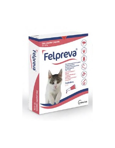 FELPREVA 1 - 2,5 Kg 2 PIP. Gatos pequeños