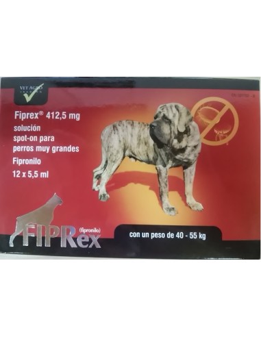 FIPREX XL PERROS40-55kg 1x5,5 ml/412,5mg FIPRO.12U 