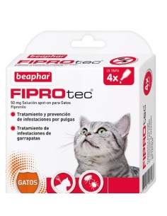 FIPROTEC 50 MG SOLUCION SPOT-ON PARA GATOS 4 PIP