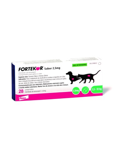 FORTEKOR SABOR 2,5 MG 28 COMP Perro/Gato