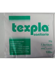 GASAS NO ESTERILES T/SIN TEJER 7.5x10 CM 100 UD