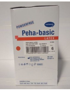 GUANTES CIRUGIA LATEX ESTERIL TALLA 6 SIN POLVO 50 UDS