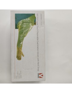 GUANTES INSEMINACIÓN CUELLO CAJA 50 UDS TALLA GRANDE,...