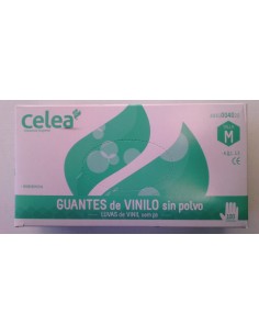 GUANTES VINILO TALLA M SIN POLVO 100 UDS