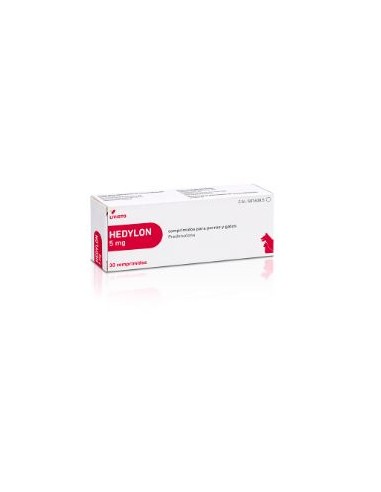 HEDYLON 5 MG 30 TABLETS para perros y gatos