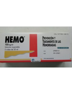 HEMO 125 INY. 5 X 20 ML. 