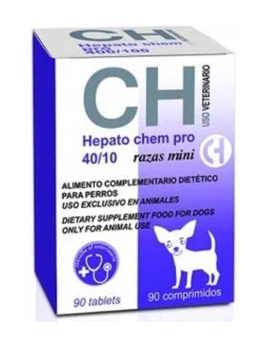 HEPATO CHEM PRO 40/10 90 COMP Razas minis 