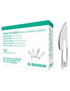 HOJA BISTURI Nº24 100 UDS BRAUN