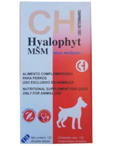 HYALOPHYT MSM RAZAS MEDIANAS 120 COMP 