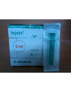 JERINGA 5ML DOS CUERPOS  LUER 100 UD INJEKT 2 cuerpos...