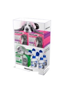 KIT VITRINA METAC. FRONTLINE+ PERRO 3D + FOLLETO 