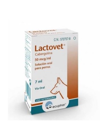 LACTOVET 7 ML CABERGOLINA 50 μg/ml (Ultimas unidades)