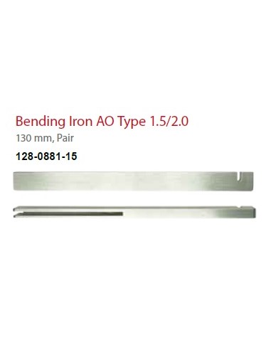 Leilox Bending Iron AO type, 1,5/2,0, 130mm Pair, wide