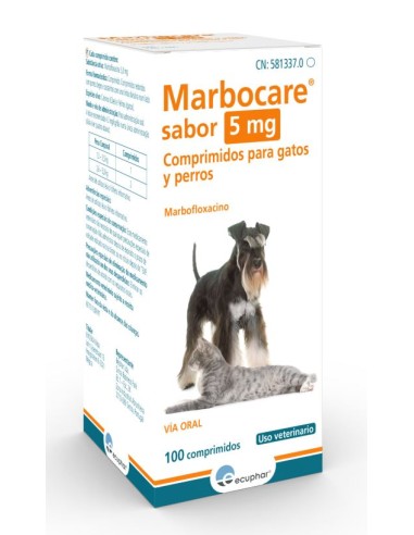 MARBOCARE SABOR 5 MG 100 COMPRIMIDOS 