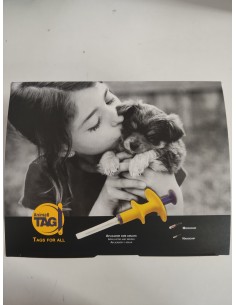 MICROCHIP 1.4X8 MM CAJA DE 10 UDS CON APLICADOR, AGUJA Y...