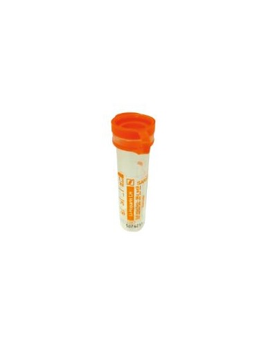 MICROTUBO HEPARINA LITIO 1,3 ML NARANJA 100 UDS 