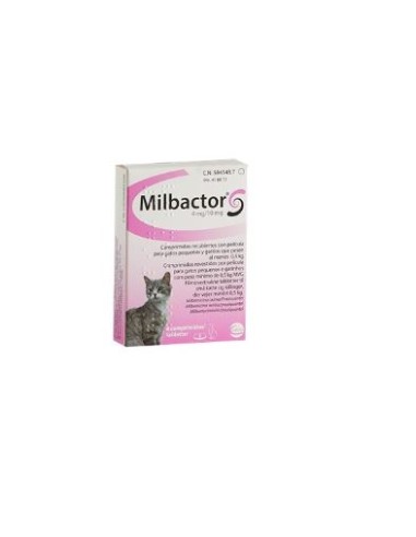 MILBACTOR GATITOS 4 mg /10 mg 0.5-2 KG 4 COMP 