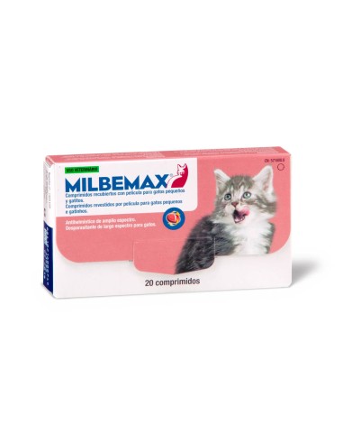 MILBEMAX GATO PEQUEÑO 20 C  PARA MENOS DE 2 KG