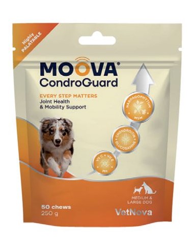 MOOVA CONDROGUARD MEDIUM & LARGE DOGS 50 CHEWS 