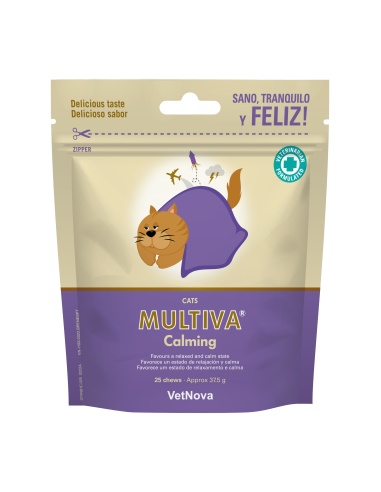 MULTIVA CALMING 25 CHEWS GATOS 