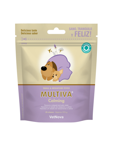 MULTIVA CALMING 25 CHEWS PERRO PEQUEÑO Y MINIATURA 