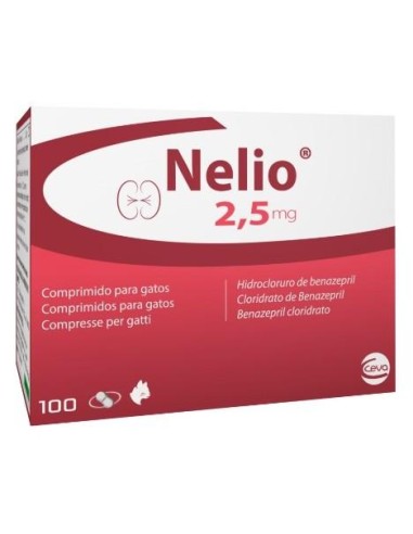 NELIO 2,5 MG 100 COMP. PARA GATO