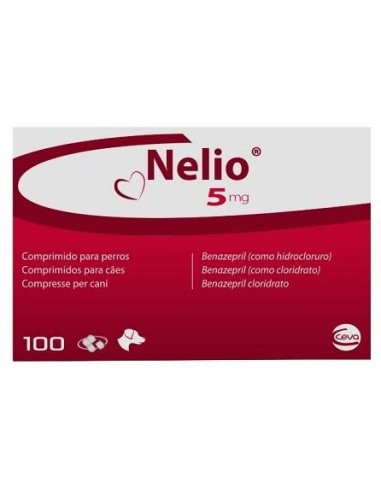 NELIO 5 MG 100 COMP. PARA PERRO 2,5-20 KG