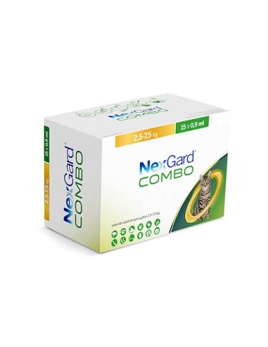 NEXGARD COMBO GATO 2.5-7.5 KG 15 PIPETAS 