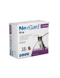 NEXGARD PERROS 10-25 KG 18  CPDS 
