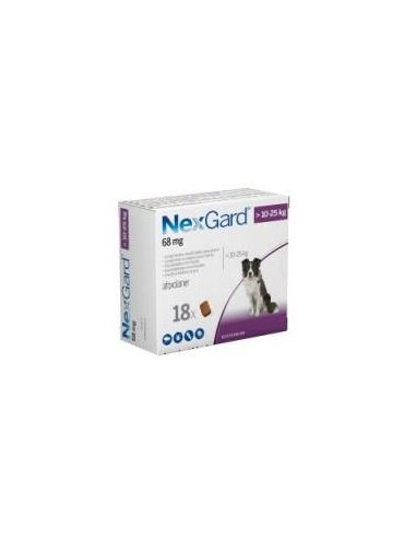 NEXGARD PERROS 10-25 KG 18  CPDS 