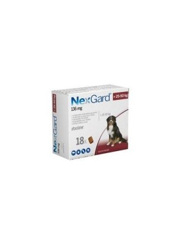 NEXGARD PERROS 25-50 KG 18 CPDS 