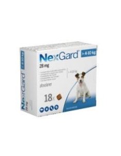 NEXGARD PERROS 4-10 KG 18 CPDS 