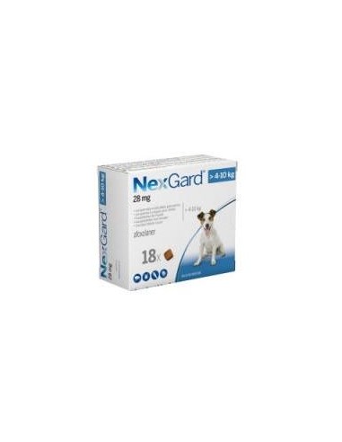 NEXGARD PERROS 4-10 KG 18 CPDS 