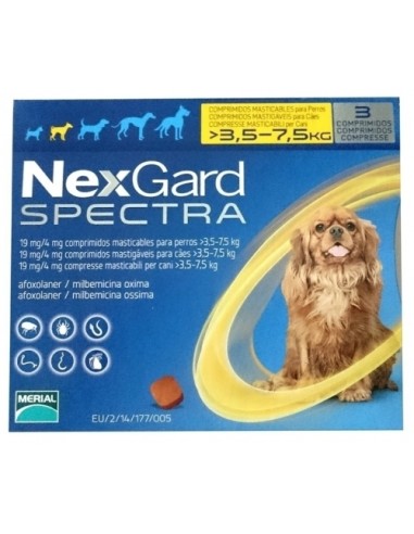 NEXGARD SPECTRA 3,5-7,5 KG  3 COMP 