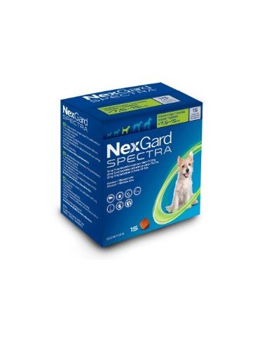 NEXGARD SPECTRA 7,5-15 KG 15 COMP 