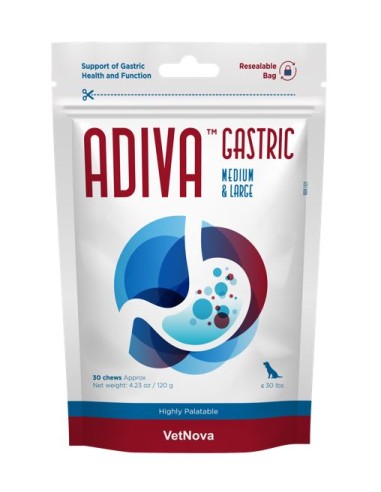 ADIVA GASTRIC MEDIUM & LARGE 30 CHEWS 