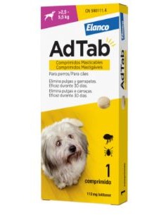 ADTAB PERRO 112 MG (2,5-5,5 KG) 1 COMP  