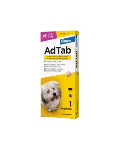 ADTAB PERRO 112 MG (2,5-5,5 KG) 1 COMP  