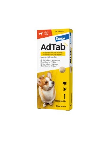 ADTAB PERRO 225 MG (5,5-11 KG) 1 COMP 