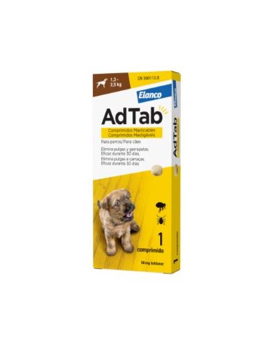 ADTAB PERRO 56 MG (1,3-2,5 KG) 1 COMP  