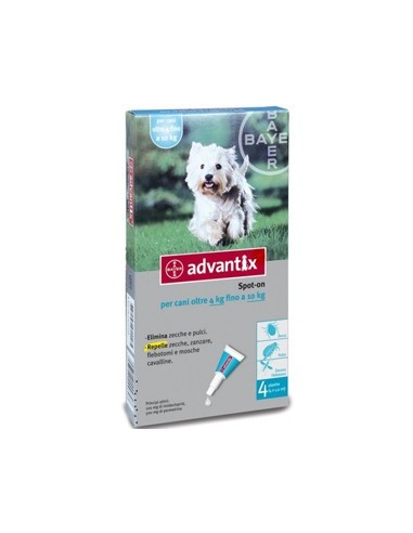 ADVANTIX 4 X 1,0 ML. 4 PIPETAS 4KG A 10KG