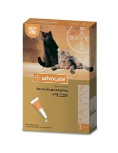 ADVOCATE GATO 3X0,4 ML. HASTA 4 KGR 